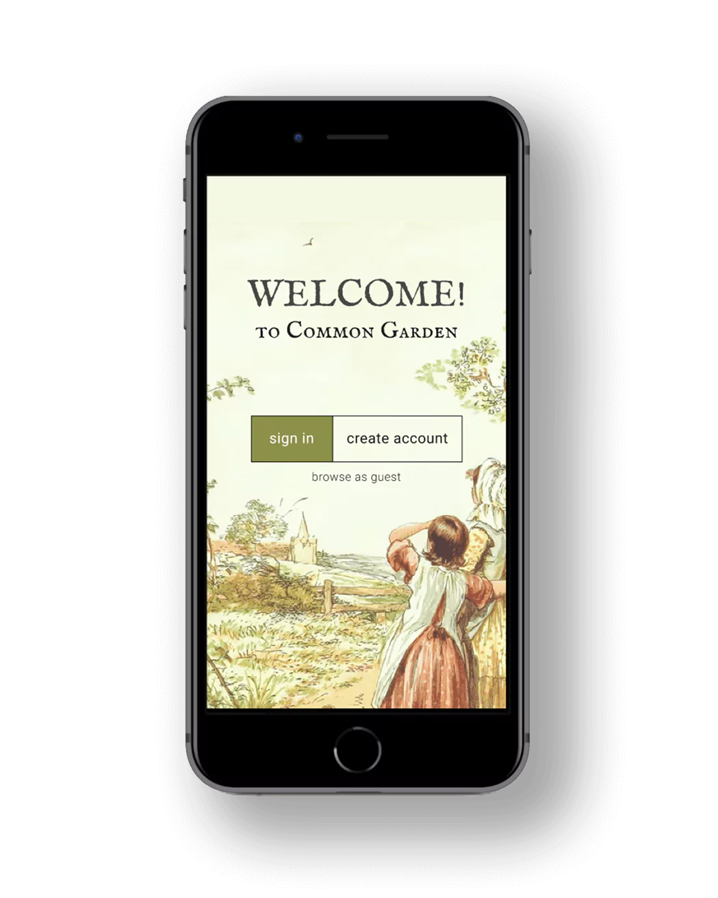 Garden booking experience screen